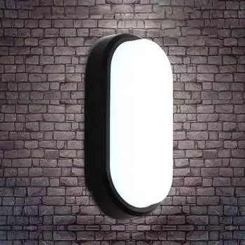 Simple Design Damp Proof Lamp Outdoor Wall Light for Balcony Staircase Corridor Aisle Garden Decorative Led Waterproof Lighting 12W&warm white чёрный