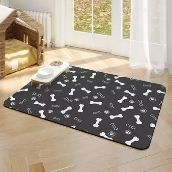 Простой коврик Diatom Mud Pet для кошек и собак, противобрызговой коврик для еды, впитывающий коврик для кошачьего туалета, легко моющийся, нескользящий коврик 40*60cm