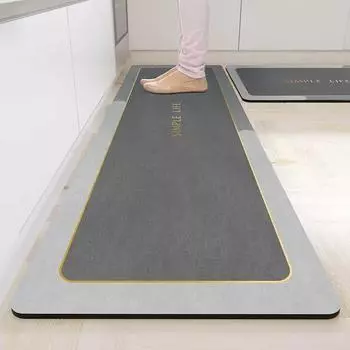 Simple Life Solid Kitchen Floor Mat Waterprood Oilproof Absorbent Входная дверь Коврики для прихожей, балкона, длинные ковры 45CMx70CM