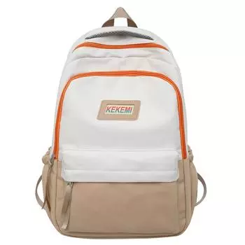 Simple Nylon Modern Lightweight Backpack With Adjustable Straps For Daily Use