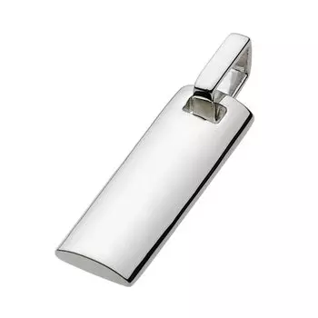 Simple Plate Pendant fp0280 [Figmart] [Silver Accessory]