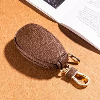 Simple PU Leather Coin Bag Luxury Key Case Bag Fashion Small Purse Wallet Keychain кофейный