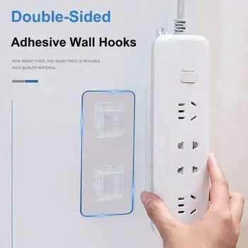 Simple Suction Transparent Hooks Double-Sided Cup Sucker 5/10 Set Hanger Bathroo Wall Storage Holder Wall Hooks For Kitchen Strong Adhesive 5 Set