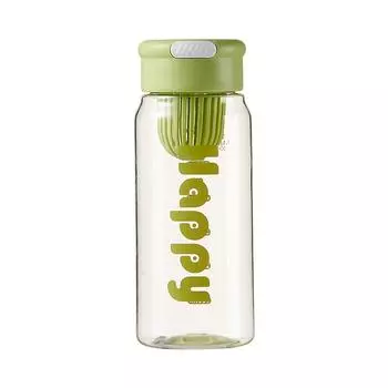 Simple water cup with tea leak, portable plastic water cup, silicone handle, high-value direct drinking cup, space cup 700ml