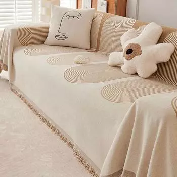 Simpleins Universal Four Seasons Cat Scratching Sofa Cover Full Sofa Cover Dustproof Blanket Modern Slipcover 180*130