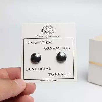 Simplicity Earless Piercing Geto Suguru Косплей Ушные клипсы Черные Магнитные Серьги Унисекс чёрный