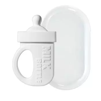 SimTong Silicone 100% прорезыватель для детской бутылочки с футляром для хранения, белый, прорезыватель для детской бутылочки, этап 2, 1 штука, корейские детские товары