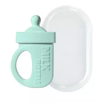 SimTong Silicone 100% прорезыватель для детской бутылочки с футляром для хранения, мятный, прорезыватель для детской бутылочки, этап 2, 1 шт., корейские детские товары