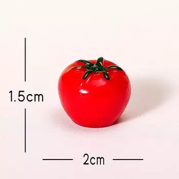 Simulate Fruits Strawberries Tomatoes Persimmons Resin Ornaments For Hobby Gift Large Tomato