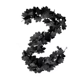 Simulated Black Maple Leaf Festival Decorations One Size чёрный