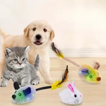 Simulated Little Mouse and Cat Self Entertainment Cat Teasing Tool and Dog Home Sports Toy Touch Sensing Intelligent Electric Rechargeable