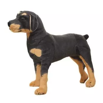 Simulation Dog Dog Plush Toy Standing Dog Stuffed Animal Children Toy Stuffed Doll Home Decor 27cm