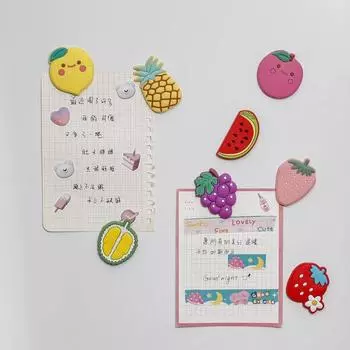 Simulation Fruit 3D Fruits Refrigerator Magnets Cute Food Fridge Magnet Home Kitchen Decoration Style 2