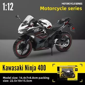 Simulation Kawasaki Alloy Ninja Motorcycle Model Toy For Play And Display