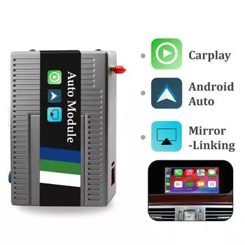 Sinairyu Wireless Apple CarPlay Android Auto Decoder Box Mirror-Link Compatible for Mercedes Benz S-Class W221 2006-2013 NTG3.0 NTG3.5 For NTG 3.0