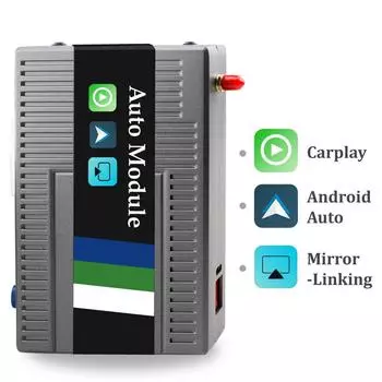 Sinairyu Wireless CarPlay Android Auto Interface Mirror-Link совместим с Lexus ES IS RX NX LC CT 2014-2019 For With knob