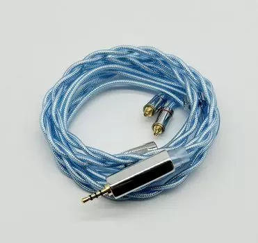 single crystal copper single crystal copper silver plated coaxial replacement cable MMCX earphone upgrade cable [JSHiFi-Aima] MMCX2.5mm re-cable