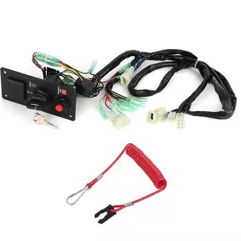 Single Engine BRP Ignition Cut Off Switch With Keys Fit For Honda Outboard 06323ZZ5764