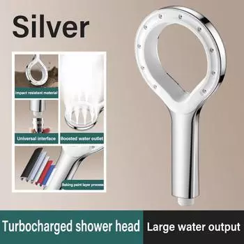 Single Mode Spray Shower Head Spa High Pressure Message Big Panel Booster Mixer Bathroom Faucet Accessories Bathroom Tools