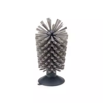 Sink Strong Suction Sink Suction Cup Brush Cup Scrubber Cup Mugs Cleaner Lazy Use Cleaning Brush серый