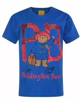 Синяя футболка унисекс для мальчика Paddington Bear Pb S