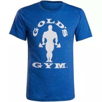 Синяя футболка унисекс Gold S Gym Silhouette Joe S