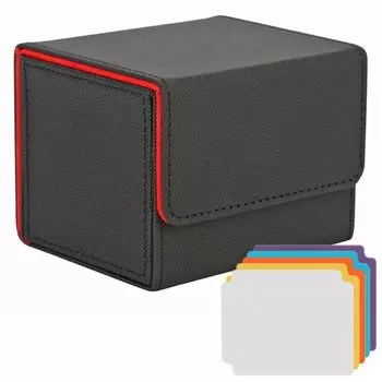 Sitengle Deck Trading Card Storage Side PU вмещает 120 футляров, поставляется с 5 картами, совместимыми с различными футлярами для хранения коллекционных карт,