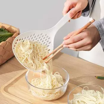 Сито для пасты Kitchen Salvage, домашнее круглое сито с длинной ручкой, нескользящее, сито для еды белый