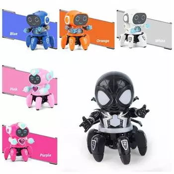 Six Claw Electronic Pet Dance Toy Can Walking Six Claw Toy Kids Gifts синий