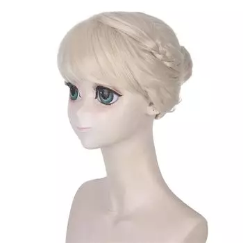 Sizuuenn Frozen Elsa Hair Typing для специального косплея, термостойкие волосы для модной школы, культурный маскирующий парик, взрослые, косплей, серебряный
