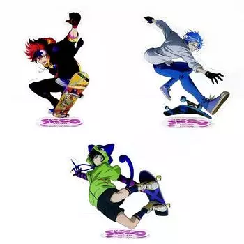 SK8 The Infinity Kyan Reki Hasegawa Langa Chinen Miya игрушечная фигурка на акриловой подставке
