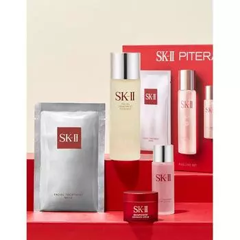 Sk Ii Pitera Полный набор: Эссенция 75мл+Очищающий лосьон 30мл+ Продвинутый крем 15г+1 маска