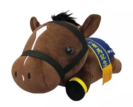 SK Japan Character Fancy Section Thoroughbred Collection Nesoberi BIG Plush Toy Approx. 36см (Китасан Блэк)