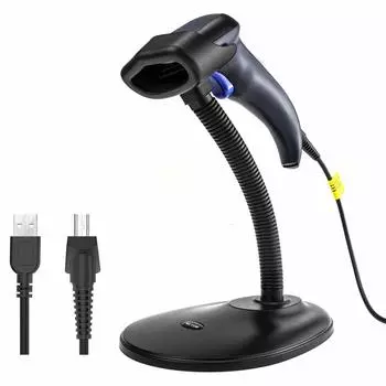 Сканер штрихкодов NETUM 2D, портативный, с USB-кабелем, настройки не требуются, высокоскоростное считывание, легкий, проводной сканер штрихкодов 1D 2D QR Windows Mac Linux
