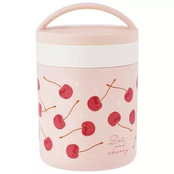 Skater Antibacterial Thermal Insulation Cold Insulation Soup Jar Soup Pot 300ml dotto Cherry Pink & LJFC3AG-A