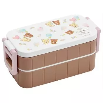 Skater Bento Box 600 мл антибактериальный 2 яруса для женщин Korilakkuma Kogma Сделано в Японии и YZW3AG-A