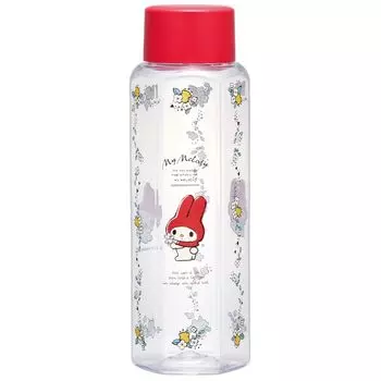 Skater Easy to Hold Hexagonal Water Bottle Plastic 350ml Blow Bottle for Adults Kids Direct Drinking Transparent Lightweight Children Clear My Bottle