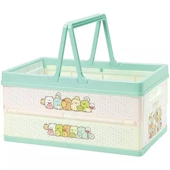Skater Folding Storage Box Toy Box with Handle Stacking Basket Sumikkogurashi 38x25x19.5cm BWOT13-A