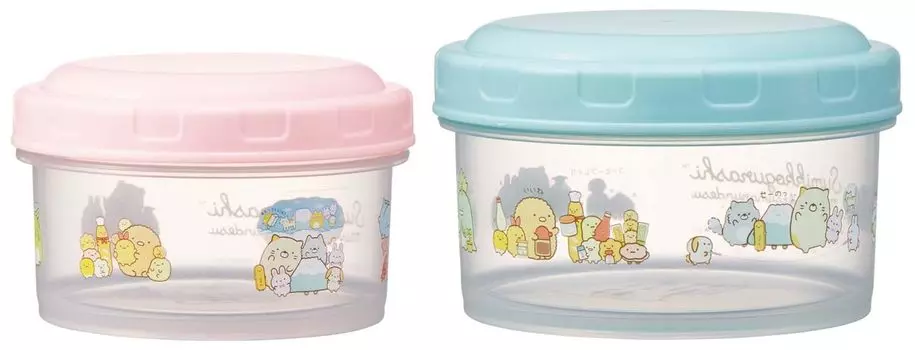 Skater Food Container Storage Container Lunch Box Sumikkogurashi Set of 2 Made in Japan S/M RFC2S-A