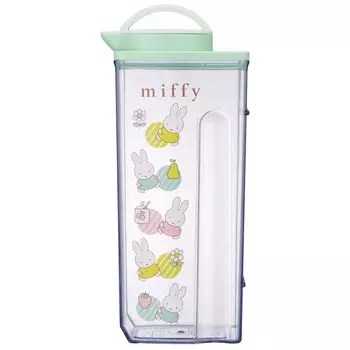 Skater Heat Resistant Vertical and Horizontal Cold Water Bottle Water Pitcher Miffy Pastel Made in Japan 2.2L CJ22N-A