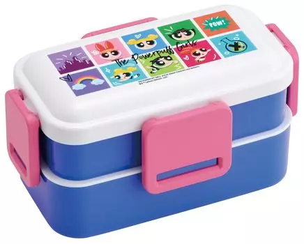 Skater Lunch Box 2 Tiers 600ml for Women Antibacterial Fluffy Dome Lid Made in Japan Powerpuff Girls PFLW4AG-A