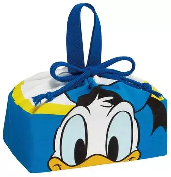 Skater Lunch Box Drawstring Bag with Gusset Kids Made in Japan Disney Donald Duck KB7 Children s