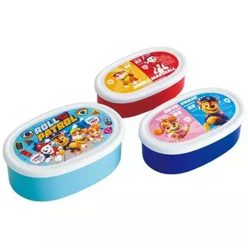 Skater Lunch Box Seal Container Storage Container Set of 3 Medium Small Paw Patrol 24 Made in Japan (Large 400ml, 280ml, 180ml) SRS3SAG-A