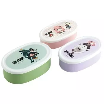 Skater Lunch Box Seal Container Storage Container Set of 3 Made in Japan 860ml SPYFAMILY SRS3SAG-A