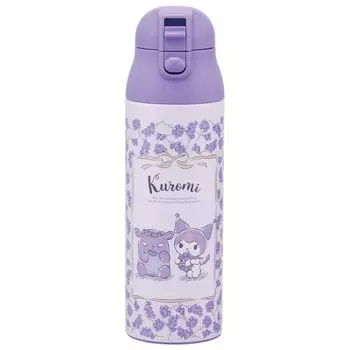 Skater Mug Bottle 500ml Stainless Steel Water Bottle Kuromi Flower Wreath Sanrio Thermal/Cold SDPC5-A