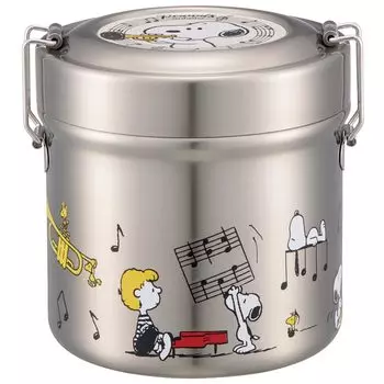 Skater Термобокс для ланча Snoopy Orchestra 600 мл Чаша антибактериальная вакуумная нержавеющая сталь STLB1AG-A