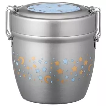 Skater Термобокс для ланча Star Pattern 550 мл Антибактериальный вакуумный из нержавеющей стали STLBD6AG-A