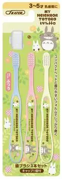 Skater toothbrush for years normal set of My Neighbor Totoro Plants TB5T kindergarteners, 3-5 old, bristles, 3,
