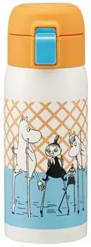 Skater Vacuum Double Structure Direct Drinking Stainless Steel Mug Bottle One Touch Open 350ml Moomin Colorful 350ml Vacuum Double Structure Direct