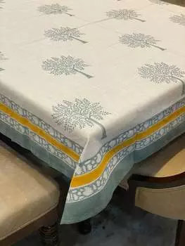 Скатерть с принтом, 4-местная (60*60 дюймов)
